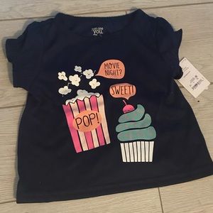 Girls "Movie Night?" Shirt and pant set